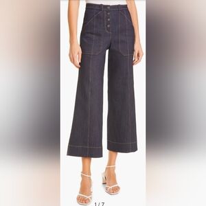 Cinq à Sept Benji Crop Flare Denim Pants